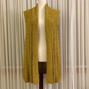 Cato Open Front Chenille Cardigan Sweater Vest - 26/28W